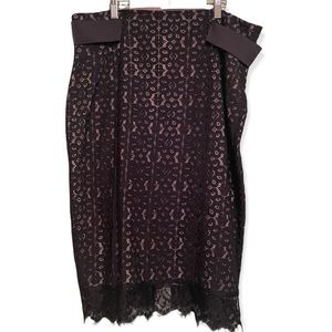 Elegant Black Lace Skirt